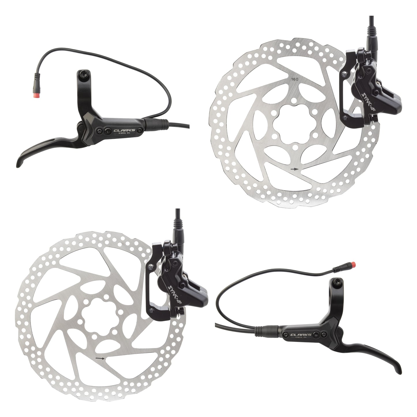 BRAKE DISC CLK SYNC-4E HYD FT-180/RR-160 w/LVRS BK