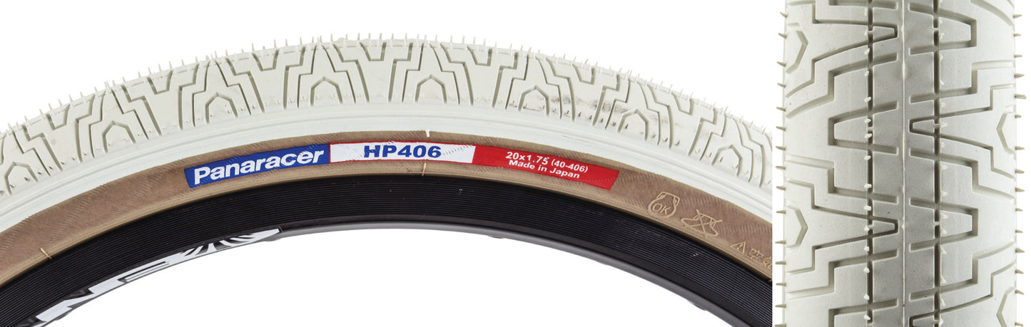 TIRE PAN HP406 20x1.75 WIRE WH/YSK