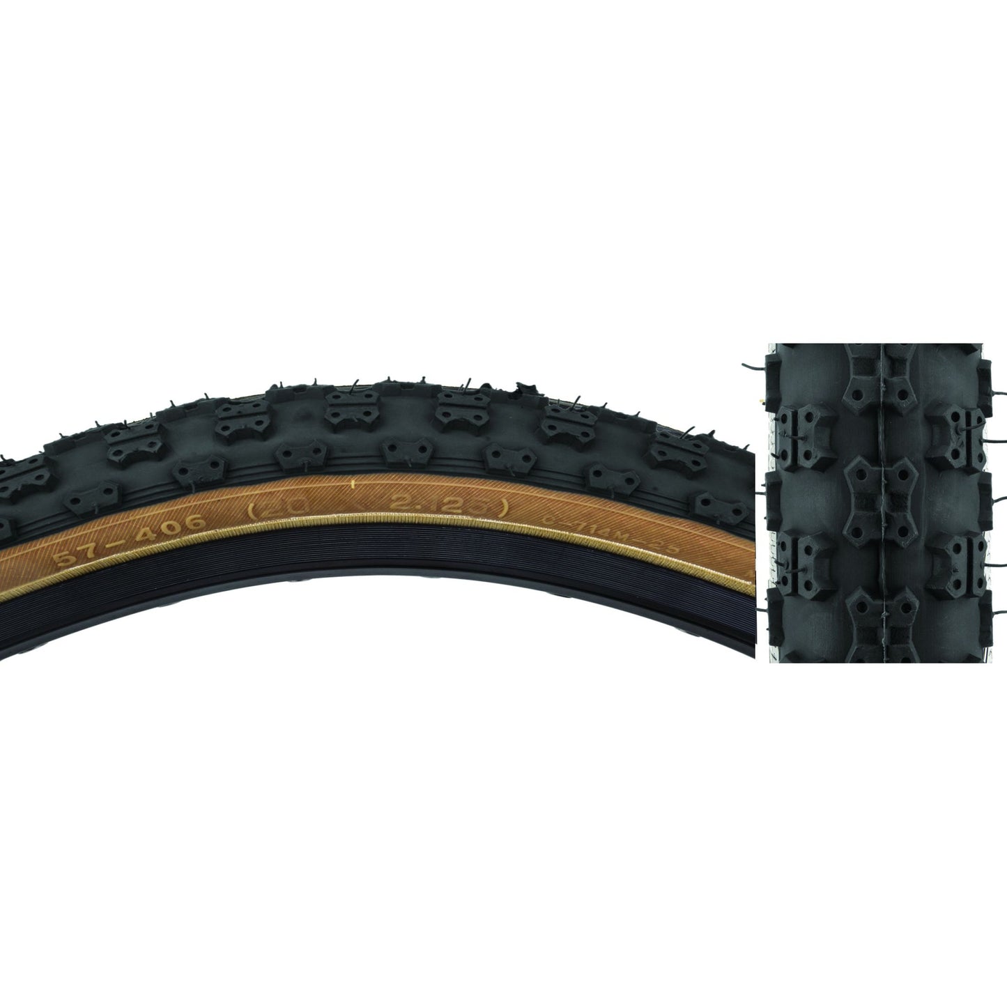 TIRE SUNLT 20x2.125 BK/SK MX3 C714 WIRE