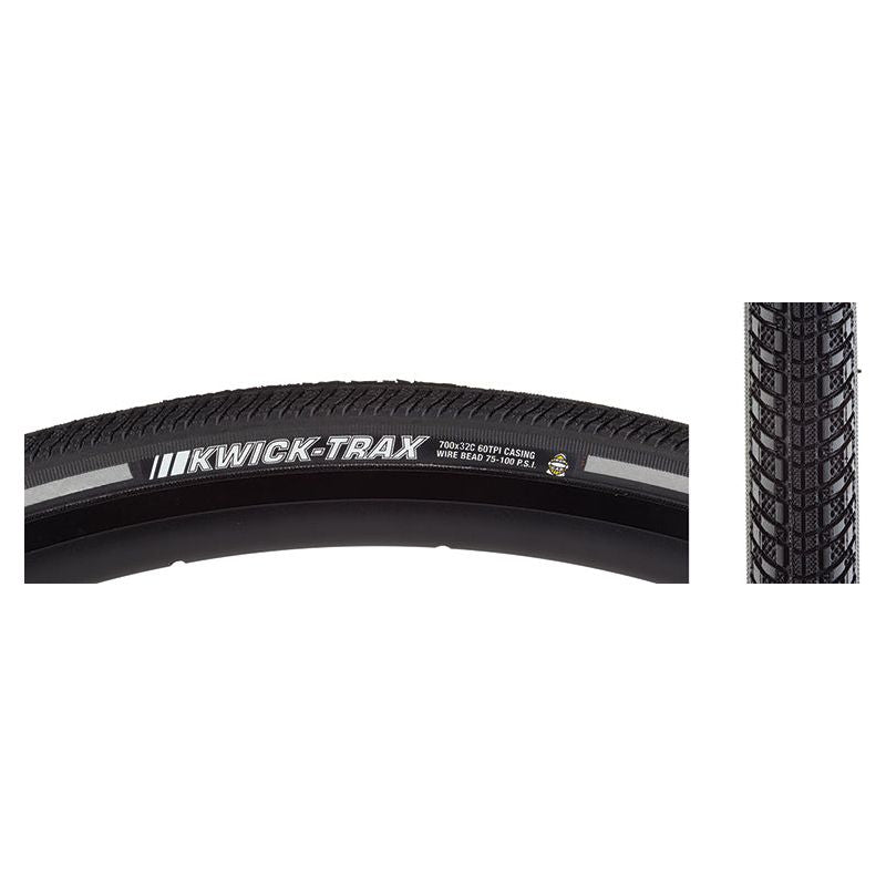 TIRE KEN KWICK TRAX 700x32 BK/BK/REF SRC/ICAP/60 WIRE 85psi