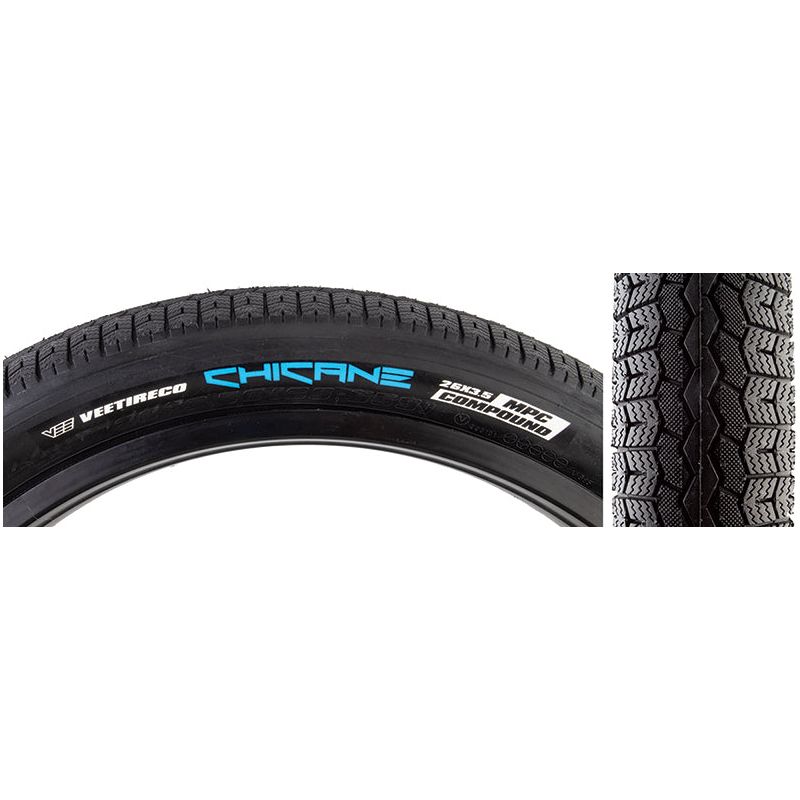 TIRE SE BIKES CHICANE 26x3.5 BK/BK WIRE/72/MPC