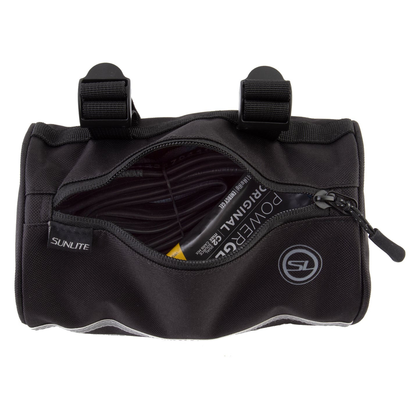 BAG SUNLT HBAR ROLL w/LINER BK BK (G)