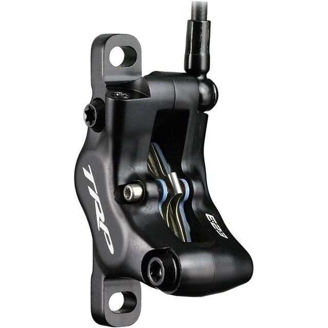 TRP Slate EVO Disc Brake and Lever - Rear, Hydraulic, Post Mount, Black