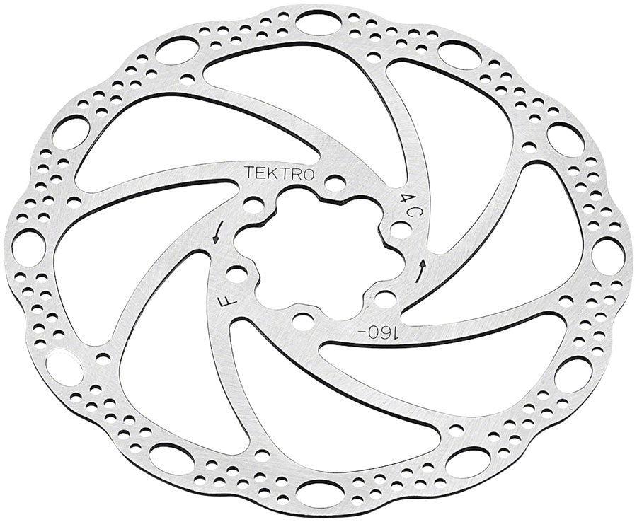 Tektro TR160-22 Disc Rotor - 160mm, 6-Bolt, Silver
