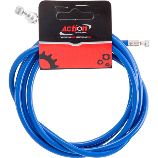 CABLE BRAKE ACTION SLICK LINED 2-END BLUE EACH