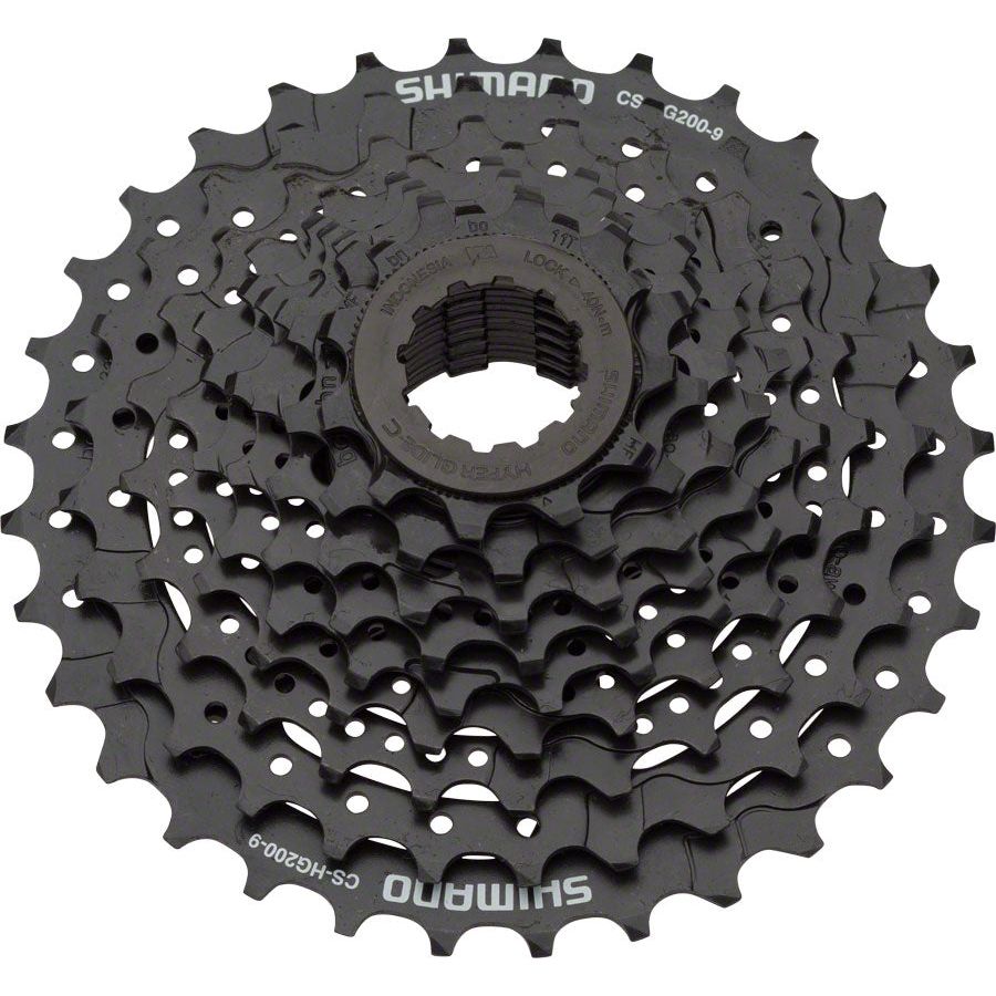 Shimano Tourney CS-HG200 Cassette - 9 Speed, 11-32t, Black