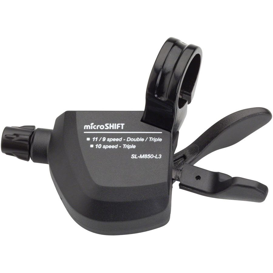 microSHIFT MarvoLT Left Trigger Shifter, Triple, Alloy Lever, Shimano Compatible