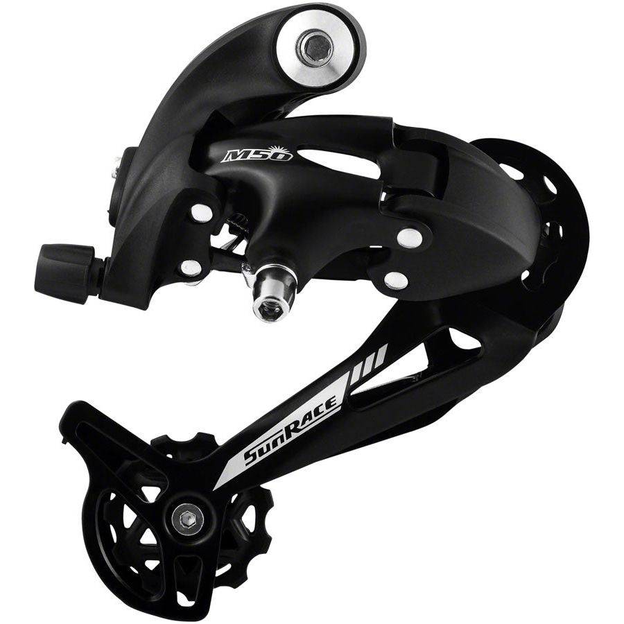 SunRace M57 Rear Derailleur - 7/8-Speed, Long Cage, Black