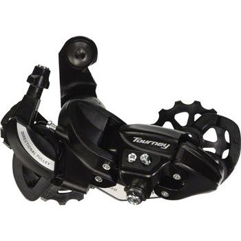 Shimano Tourney RD-TY500-SGS Rear Derailleur - 6,7 Speed, Long Cage, Black, Shimano Rear Direct Mount