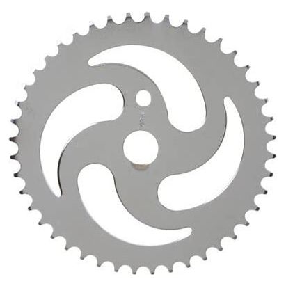 Wald Products 544 Chainring 44T 1Pc 1/2in X 1/8in Steel Silver/Chrome BMX