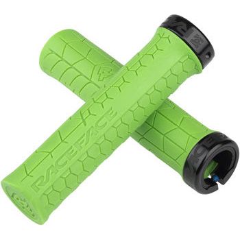 RaceFace Getta Grips - Green, Lock-On, 33mm