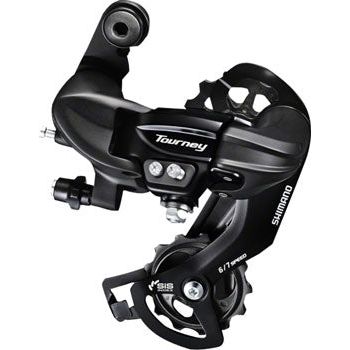 Shimano Tourney RD-TY300-SGS Rear Derailleur - 6,7 Speed, Long Cage, Black, Shimano Rear Direct Mount