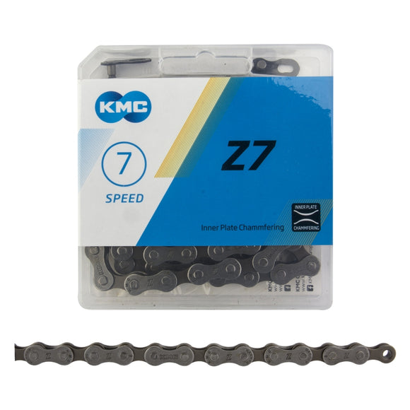 CHAIN KMC Z7 INDEX 6/7/8s GY/BR 116L