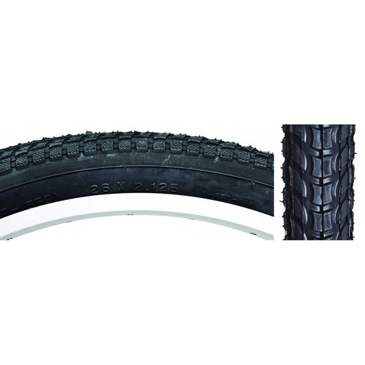 TIRE SUNLT 26x2.125 BK/BK CRUISER K927w/SUN LOGO KOMFORT WIRE