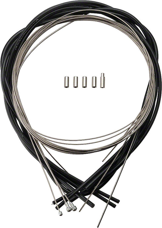 Campagnolo Ultra Low Friction Cable and Housing Set for Brakes and Derailleurs, Black