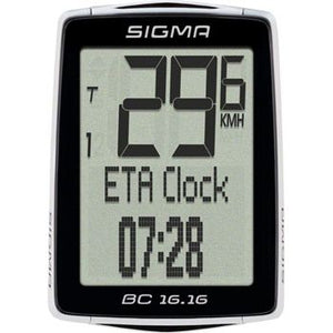 Sigma BC 16.16 Bike Computer - Wired, Black