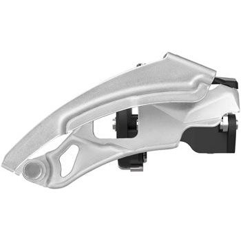 SunRace M300 Front Derailleur - 7/8-Speed, Triple, Dual Pull, 34.9/31.8/28.6mm Clamp Band, Silver