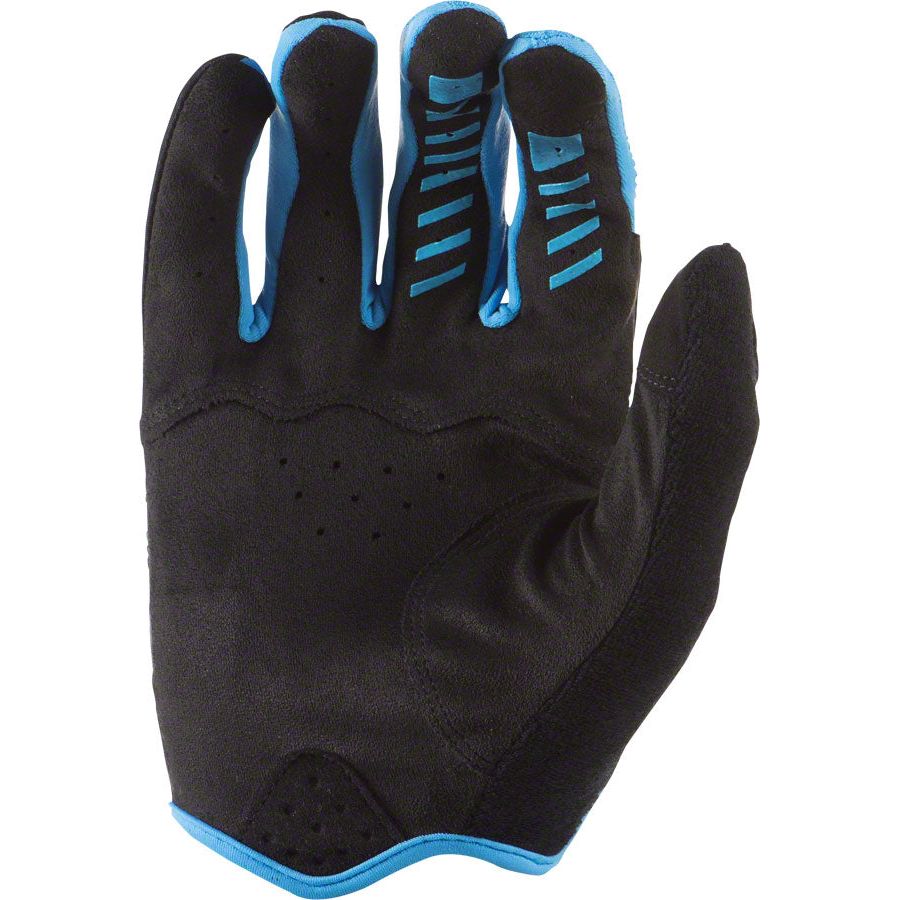 Lizard Skins Monitor SL Gloves - Jet Black/Electric Blue, Full Finger, Medium