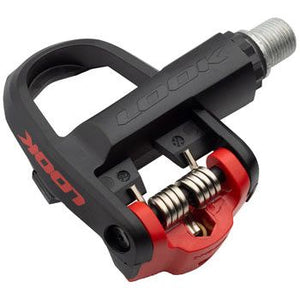 LOOK KEO CLASSIC 3 Pedals - Single Sided Clipless, Chromoly, 9/16", Black/Red