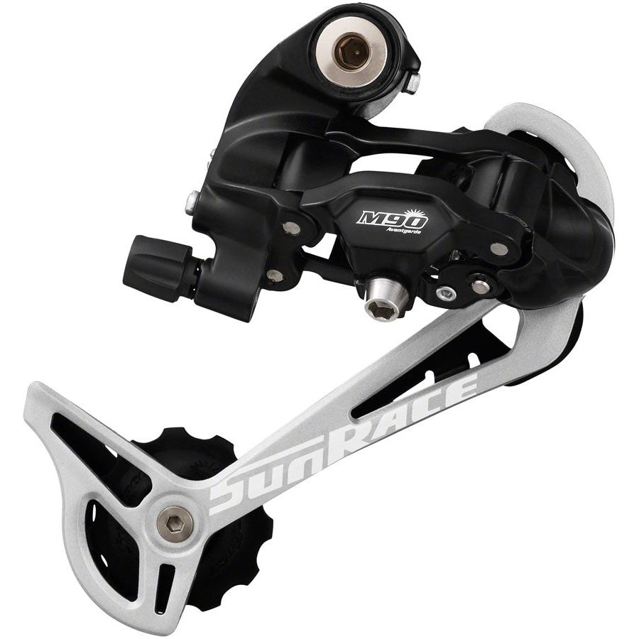 SunRace M97 Rear Derailleur - 9-Speed, Long Cage, Black