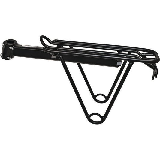 RACK SEATPOST ALTAIR, 'BEAM', W/BAG SUPPORTS, FITS 25.4-31.8MM, BOLT-ON, BLK