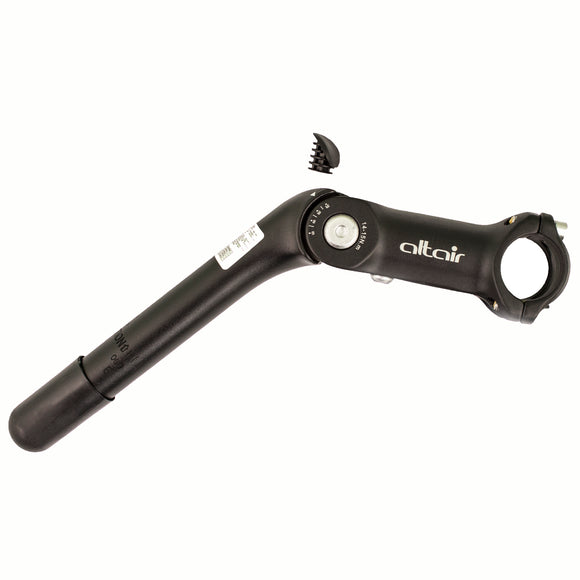 STEM QUILL ALTAIR, ADJUSTABLE -10 TO 50 DEGREES/ 25.4 FOR 1.1/8 OD FORK, 110MM / BAR: 31.8, BLK, ALLOY