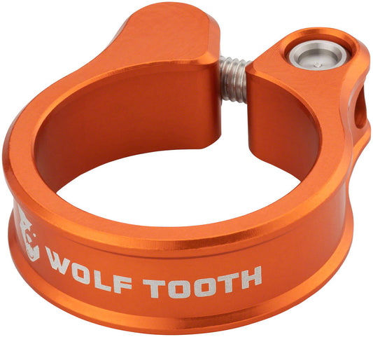 Wolf Tooth Seatpost Clamp - 31.8mm, Bolt-On, Orange