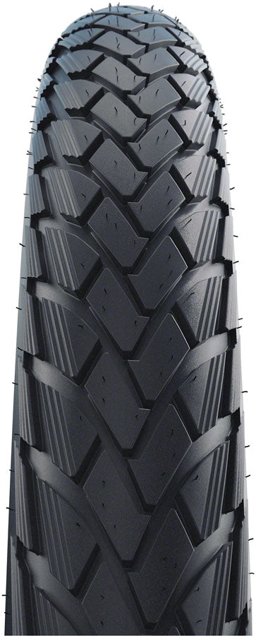 Schwalbe Green Marathon Tire - 700 x 35-37, Clincher, Wire, Black/Reflective, Performance Line, GreenGuard, TwinSkin, Addix