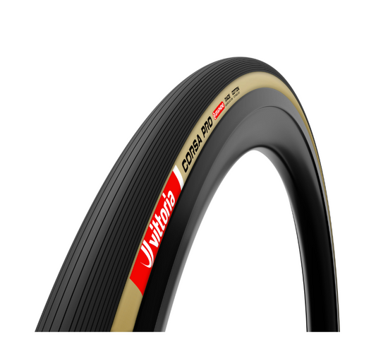 Vittoria Corsa Pro 2.0 G2.0 Tire, Folding, 700x26, Tan/Black