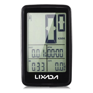 Lixada USB Rechargeable Wireless Bike Cycling Computer Bicycle Speedometer